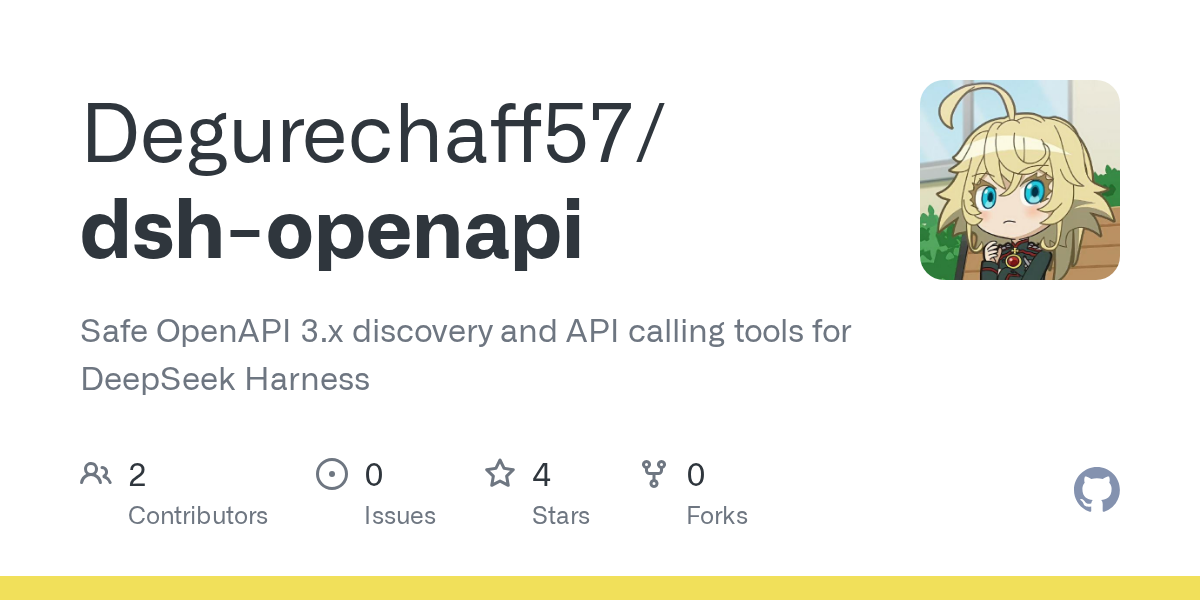 Degurechaff57/dsh-openapi Screenshot preview