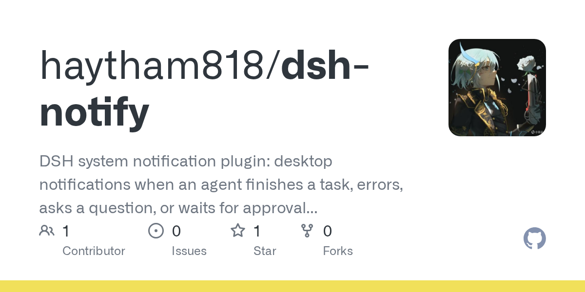 haytham818/dsh-notify Screenshot preview