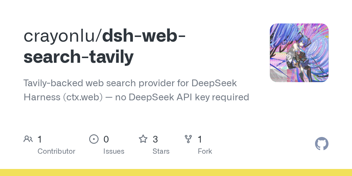 crayonlu/dsh-web-search-tavily Screenshot preview