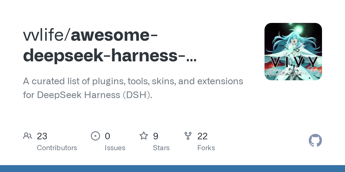 vvlife/awesome-deepseek-harness-plugins Screenshot preview