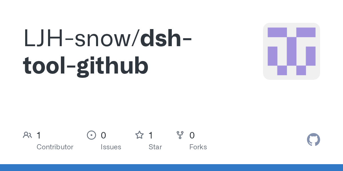 LJH-snow/dsh-tool-github Screenshot preview