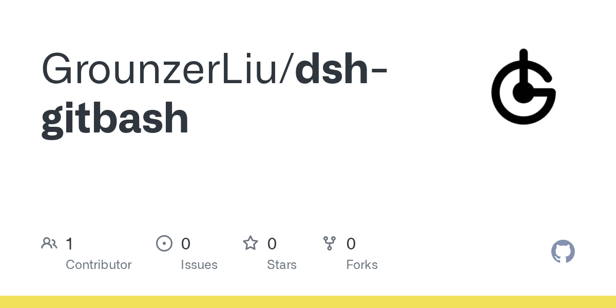 GrounzerLiu/dsh-gitbash Screenshot preview