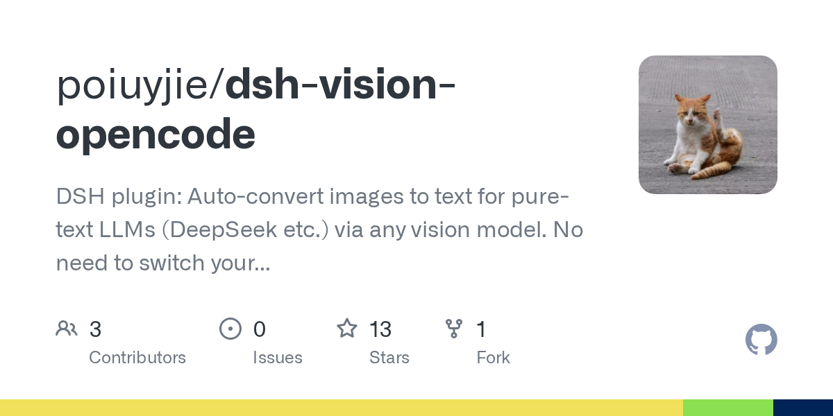 poiuyjie/dsh-vision-opencode Screenshot preview