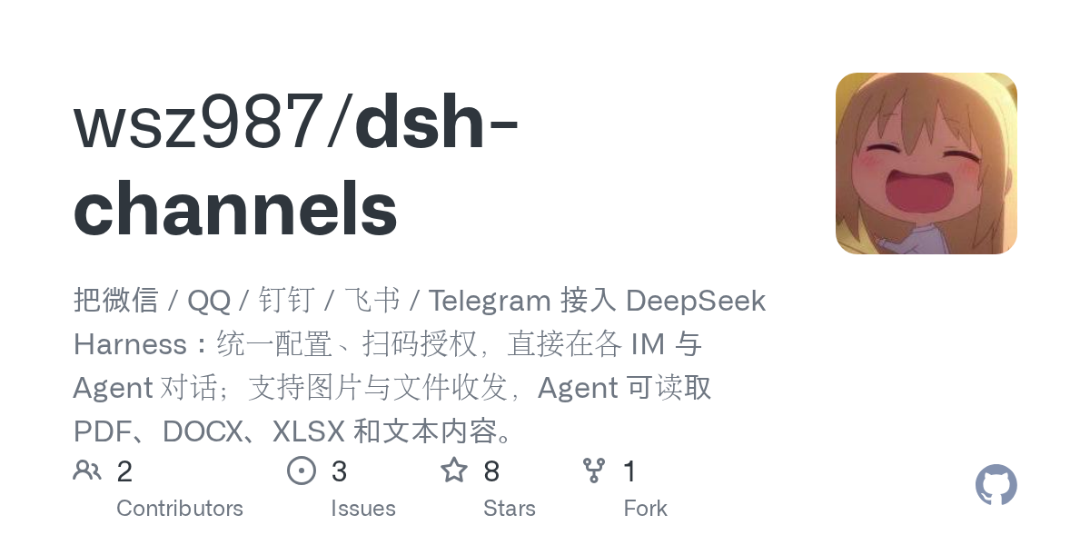 wsz987/dsh-channels Screenshot preview