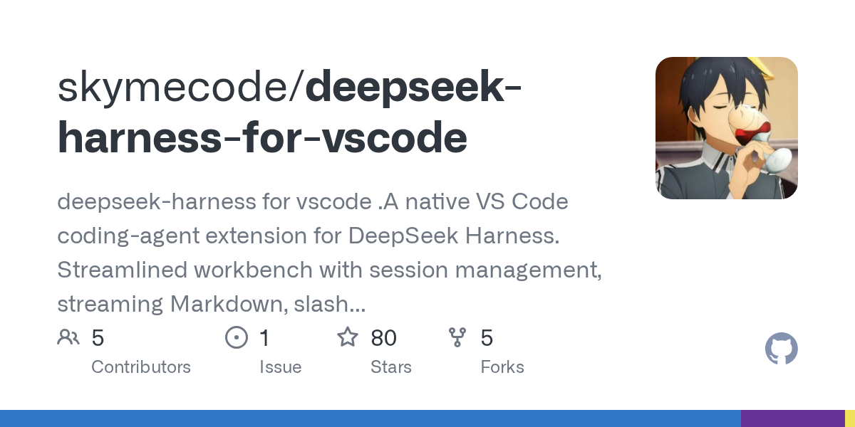 skymecode/deepseek-harness-for-vscode Screenshot preview