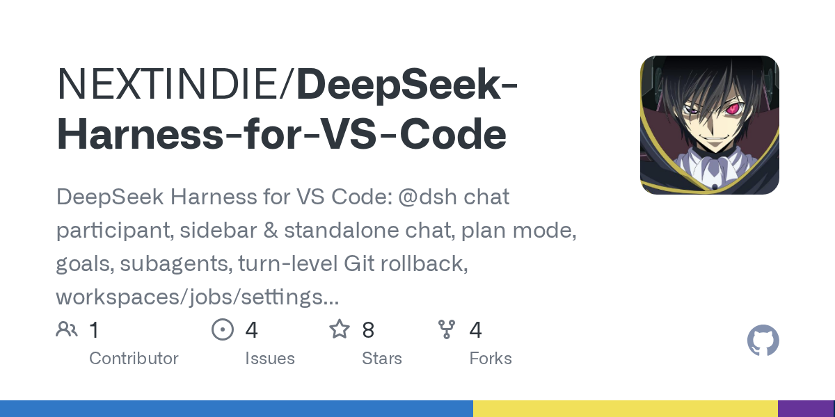 NEXTINDIE/DeepSeek-Harness-for-VS-Code Screenshot preview