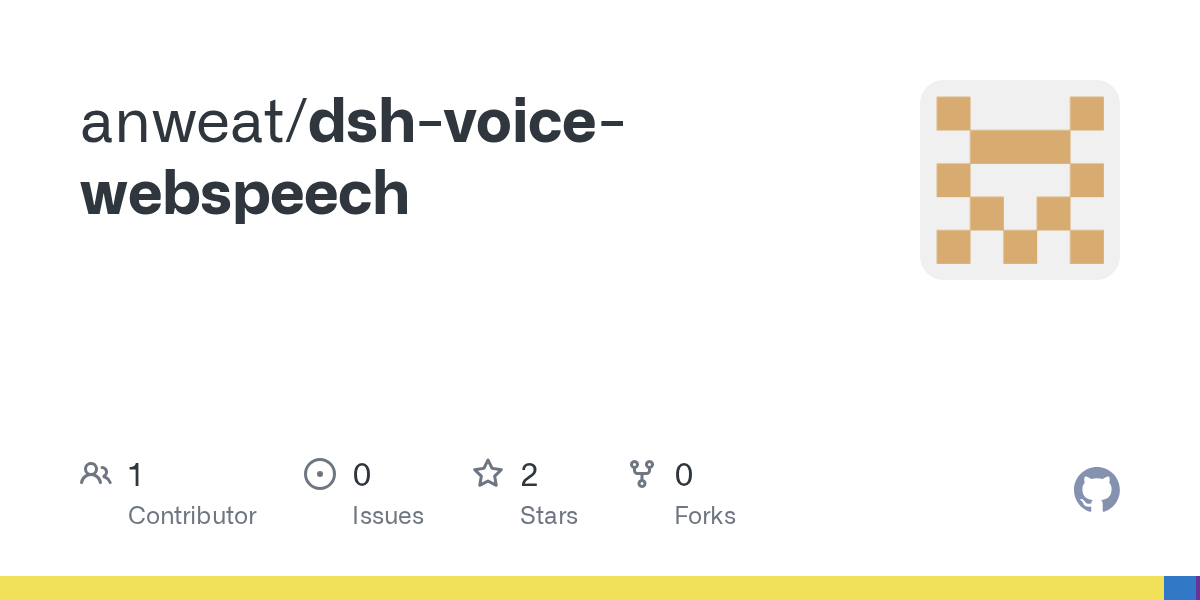 anweat/dsh-voice-webspeech Screenshot preview