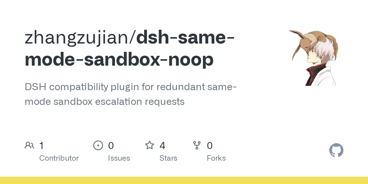 zhangzujian/dsh-same-mode-sandbox-noop Screenshot preview
