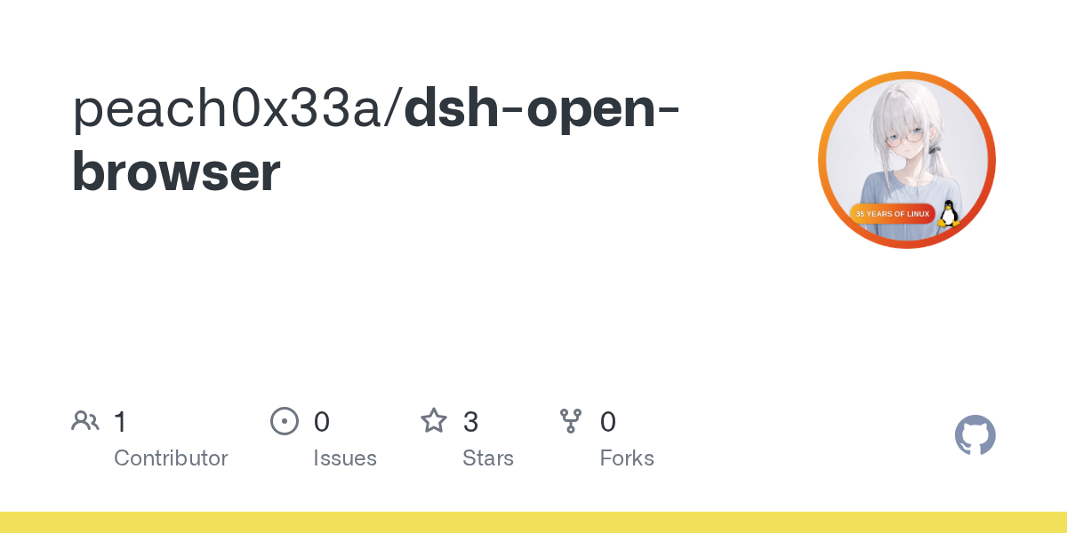 peach0x33a/dsh-open-browser Screenshot preview