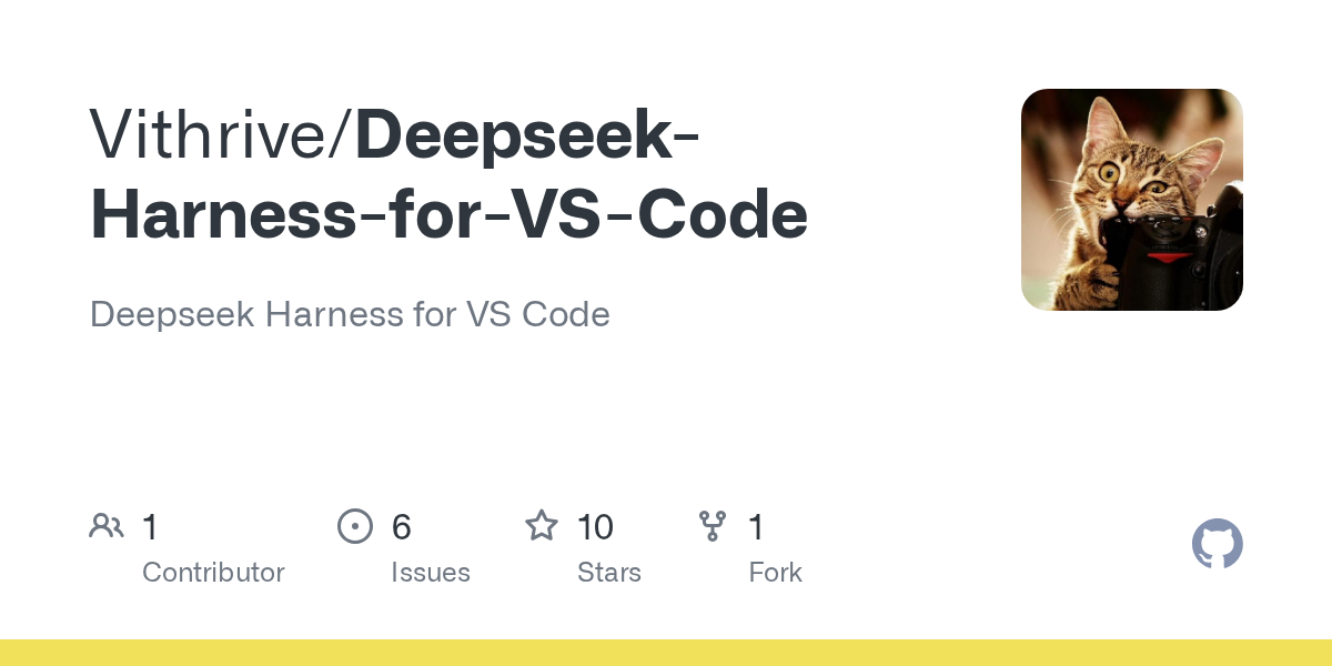 Vithrive/Deepseek-Harness-for-VS-Code Screenshot preview