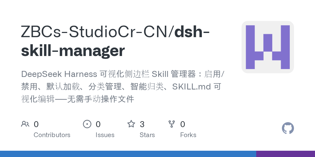 ZBCs-StudioCr-CN/dsh-skill-manager Screenshot preview