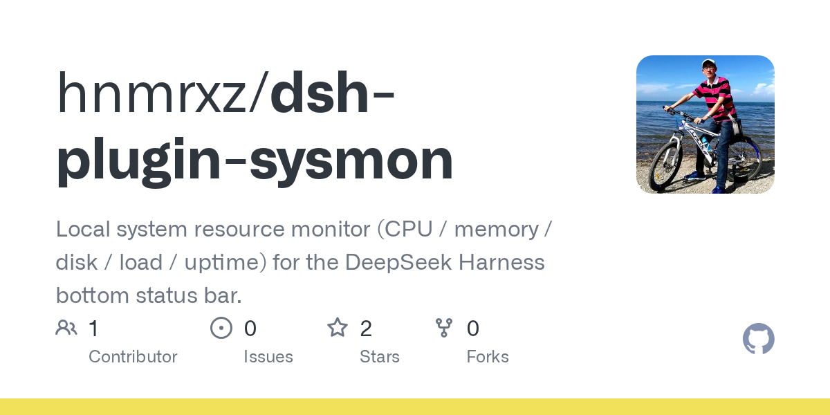 hnmrxz/dsh-plugin-sysmon Screenshot preview