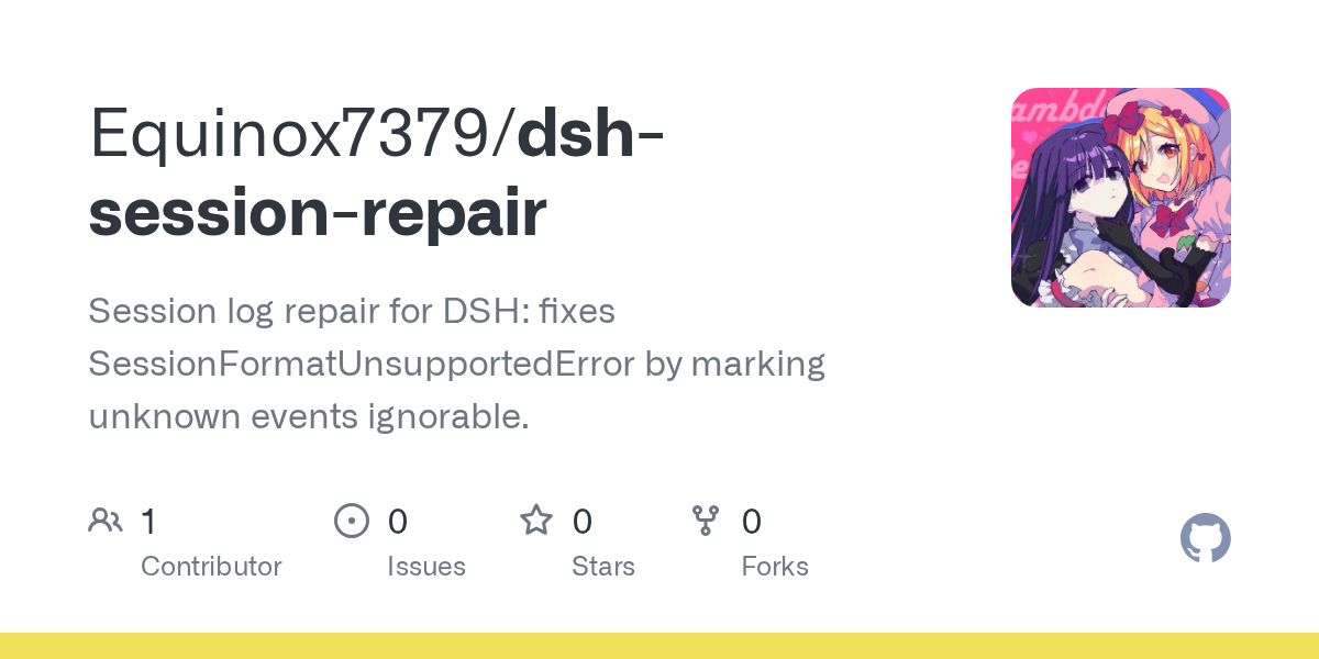 Equinox7379/dsh-session-repair Screenshot preview