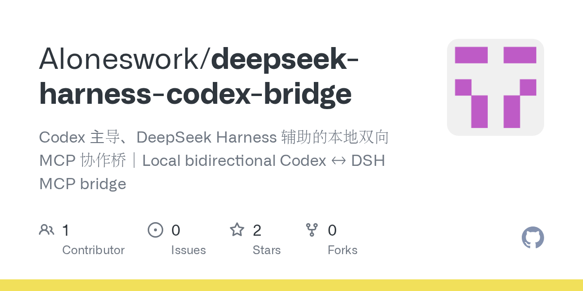 Aloneswork/deepseek-harness-codex-bridge Screenshot preview
