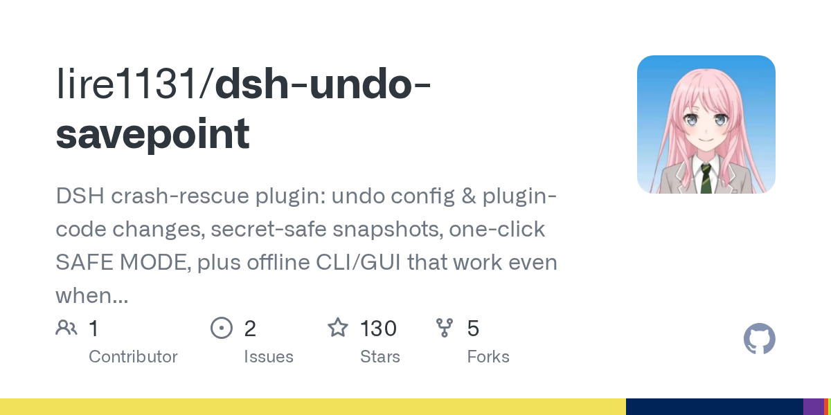 lire1131/dsh-undo-savepoint Screenshot preview