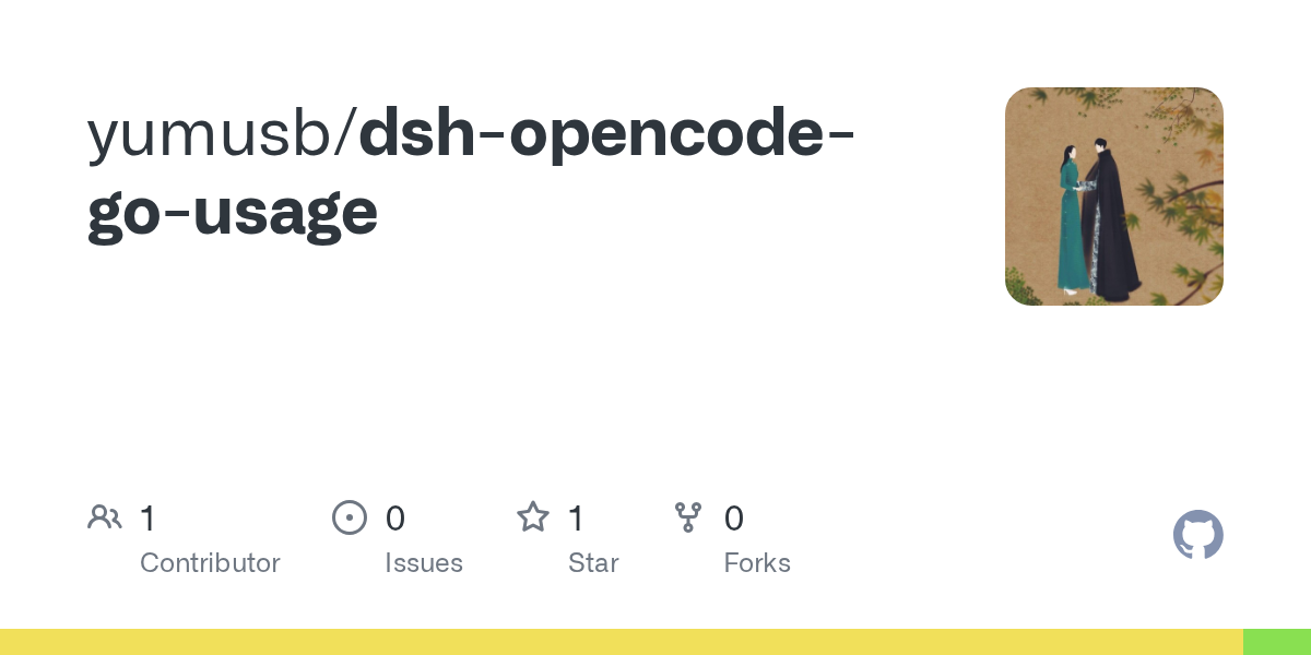 yumusb/dsh-opencode-go-usage Screenshot preview