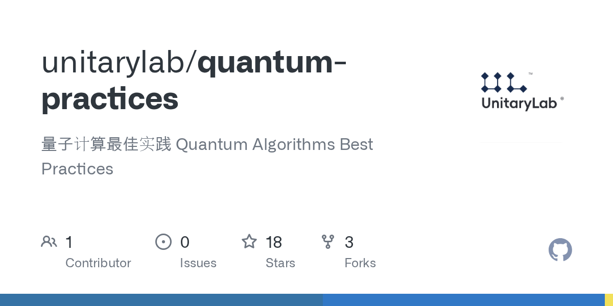unitarylab/quantum-practices Screenshot preview