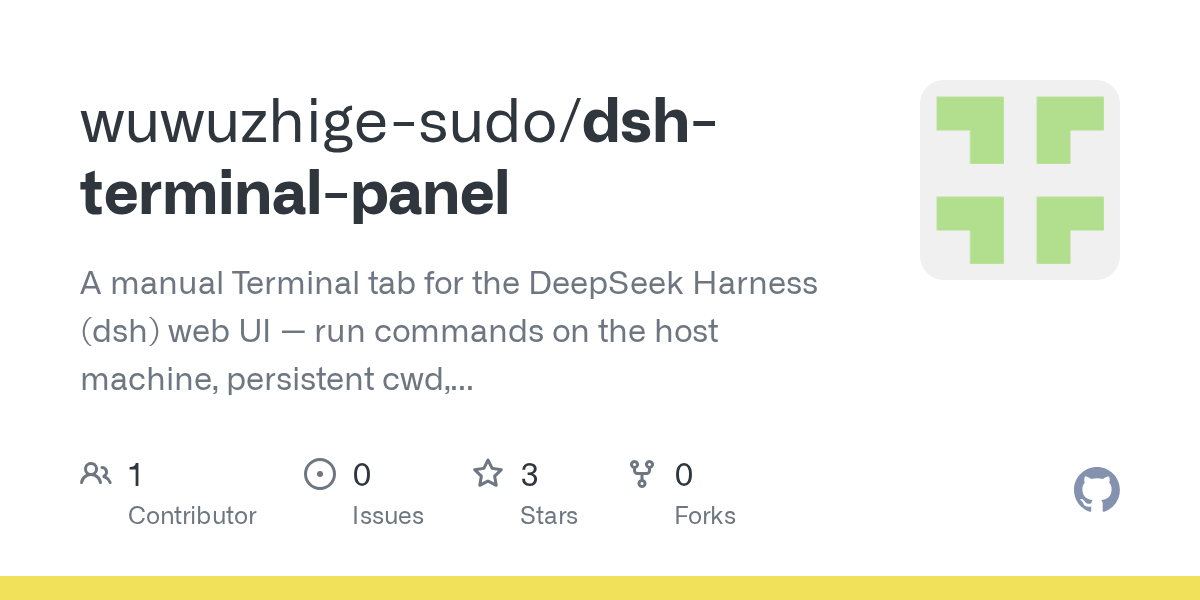 wuwuzhige-sudo/dsh-terminal-panel Screenshot preview