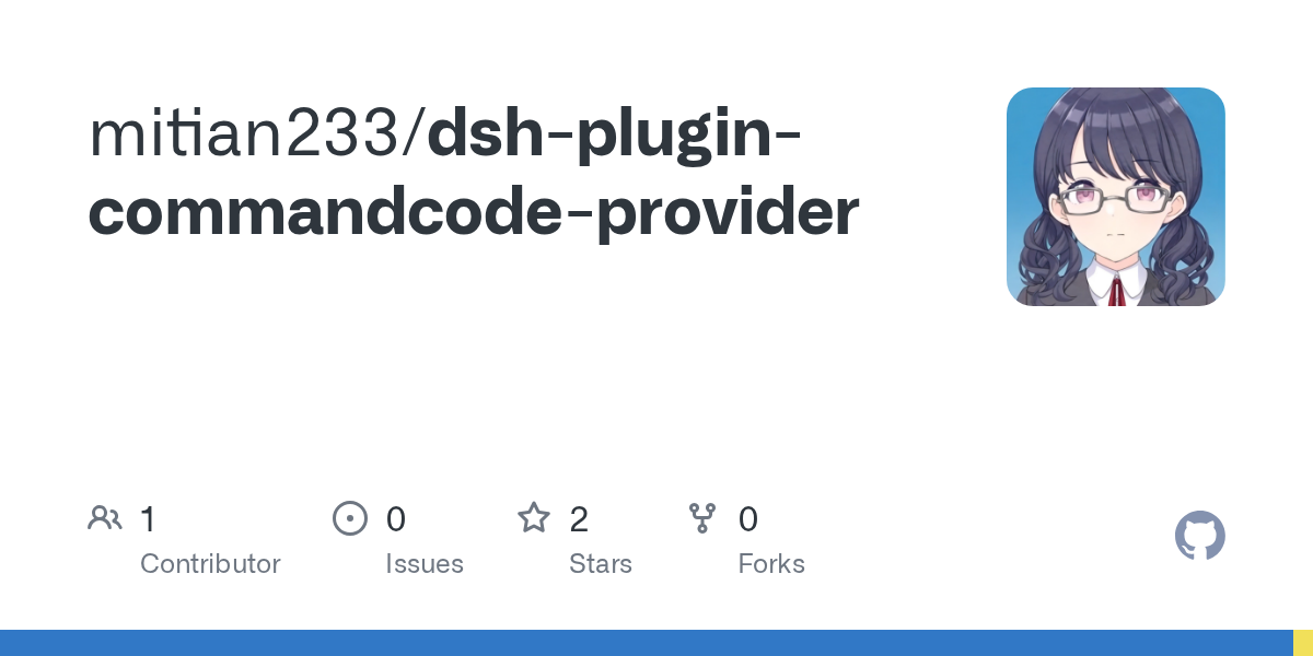 mitian233/dsh-plugin-commandcode-provider Screenshot preview