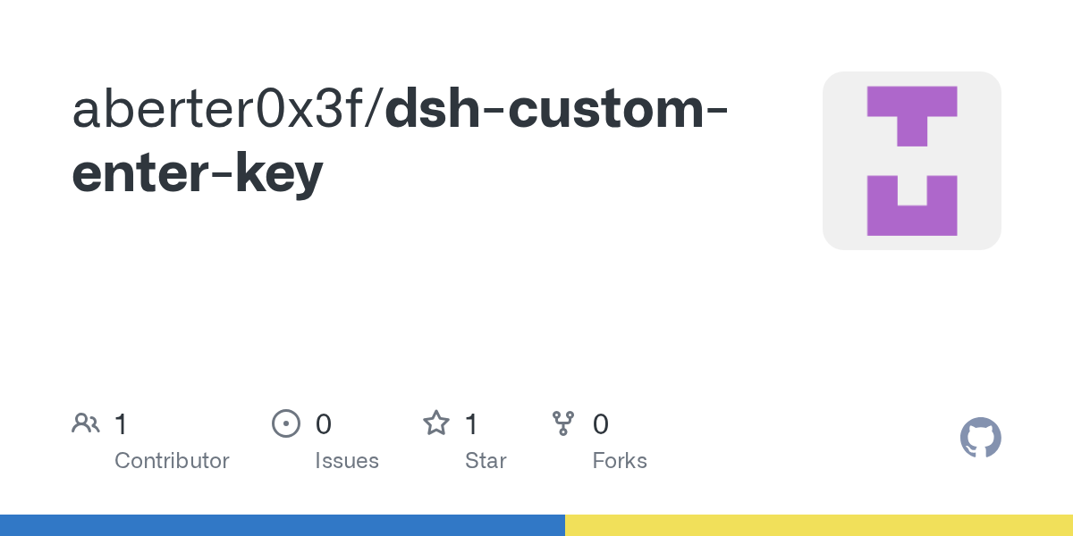 aberter0x3f/dsh-custom-enter-key Screenshot preview