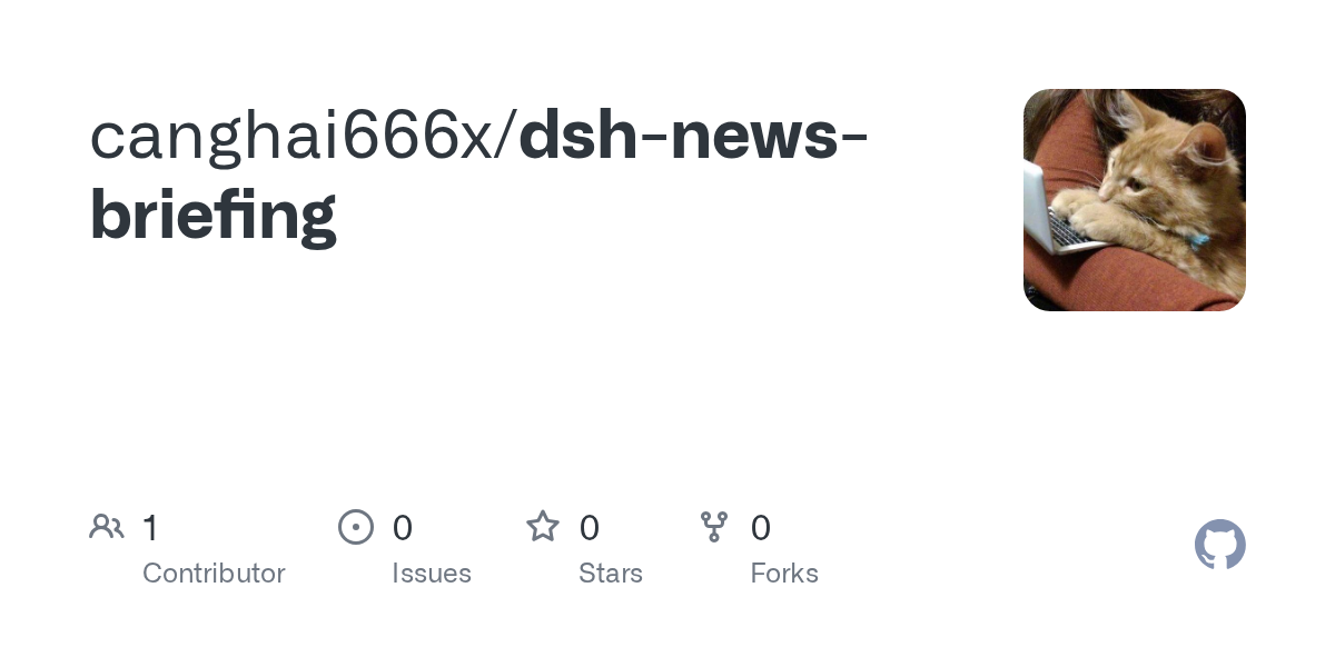 canghai666x/dsh-news-briefing Screenshot preview