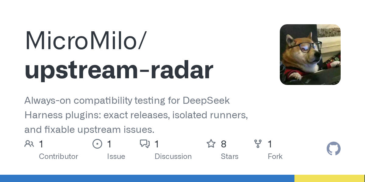 MicroMilo/upstream-radar Screenshot preview