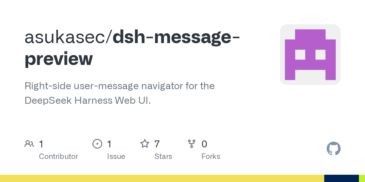 asukasec/dsh-message-preview Screenshot preview