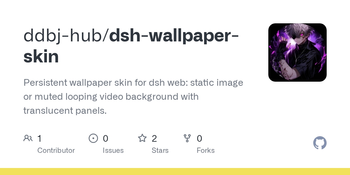 ddbj-hub/dsh-wallpaper-skin Screenshot preview