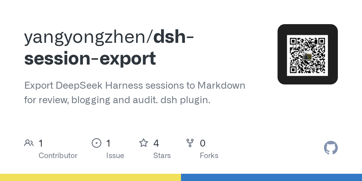yangyongzhen/dsh-session-export Screenshot preview