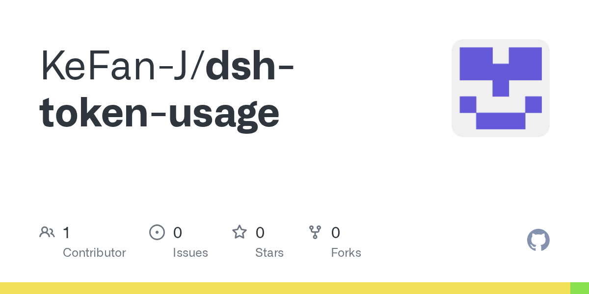KeFan-J/dsh-token-usage Screenshot preview