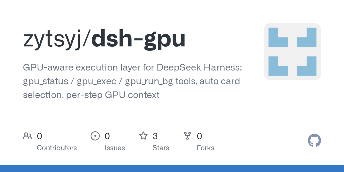 zytsyj/dsh-gpu Screenshot preview
