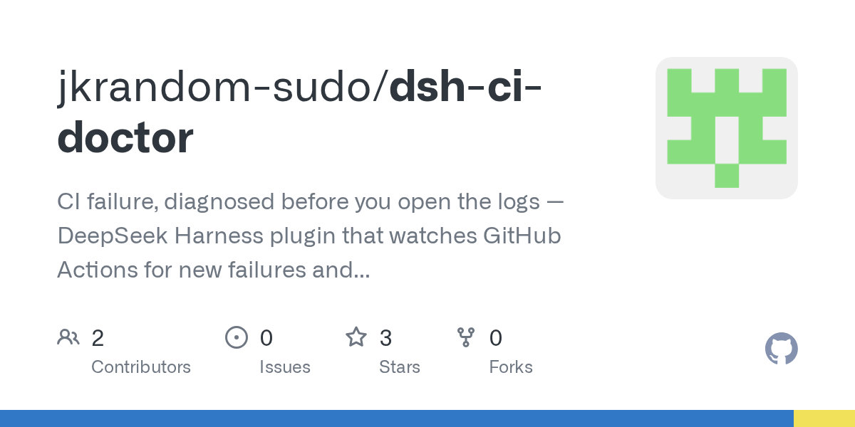jkrandom-sudo/dsh-ci-doctor Screenshot preview