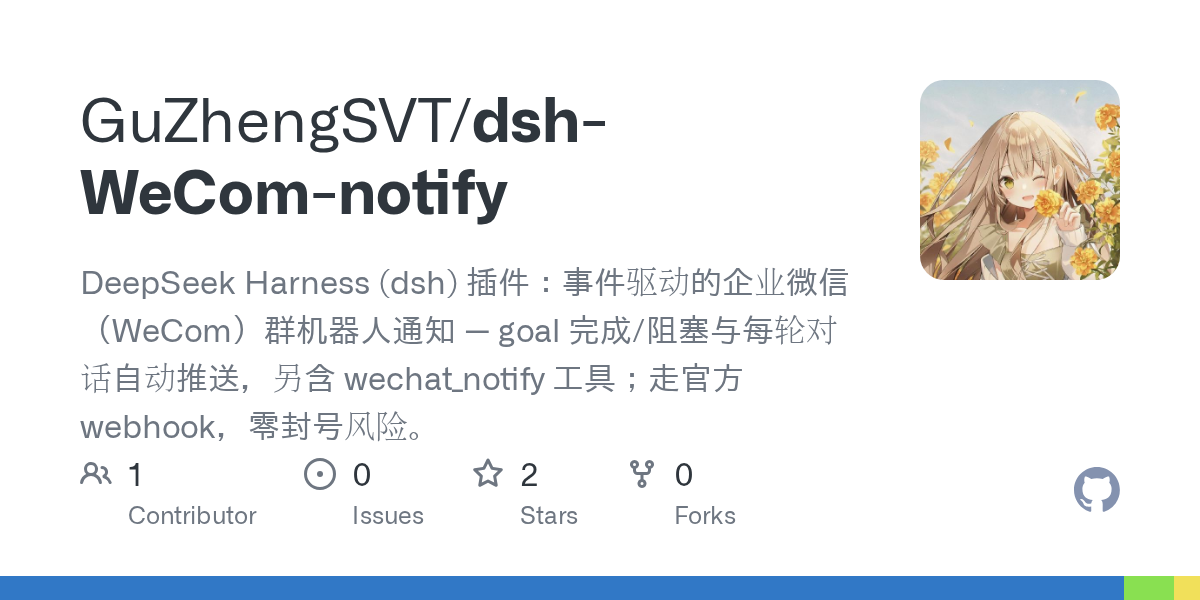 GuZhengSVT/dsh-WeCom-notify Screenshot preview