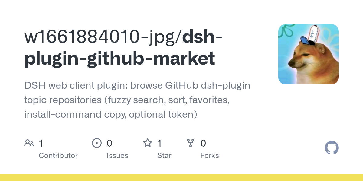w1661884010-jpg/dsh-plugin-github-market Screenshot preview