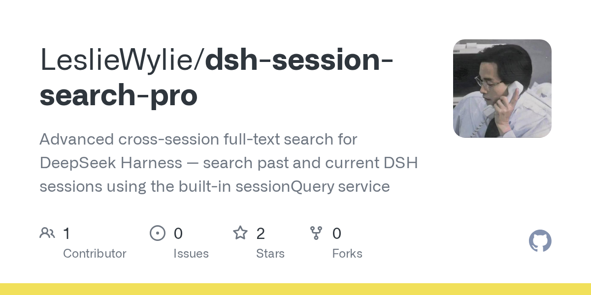 LeslieWylie/dsh-session-search-pro Screenshot preview