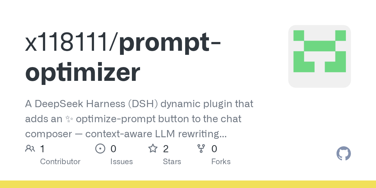 x118111/prompt-optimizer Screenshot preview
