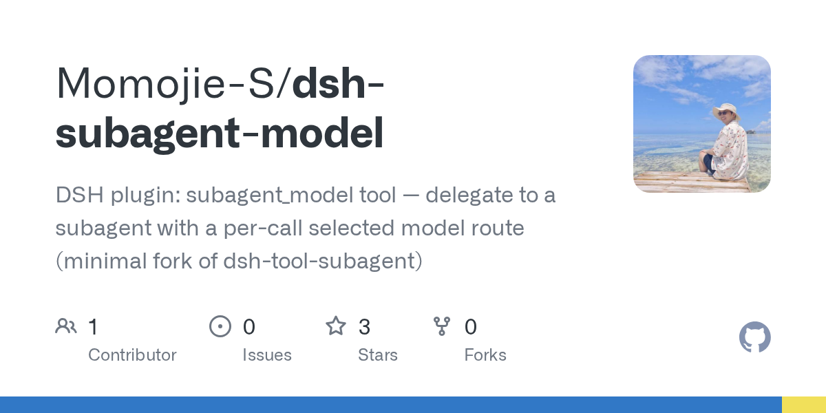 Momojie-S/dsh-subagent-model Screenshot preview