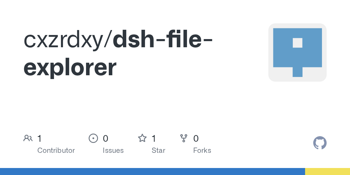 cxzrdxy/dsh-file-explorer Screenshot preview