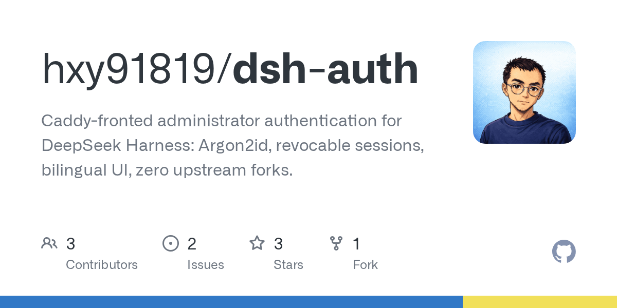 hxy91819/dsh-auth Screenshot preview