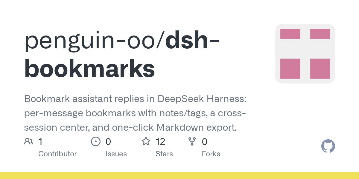 penguin-oo/dsh-bookmarks Screenshot preview