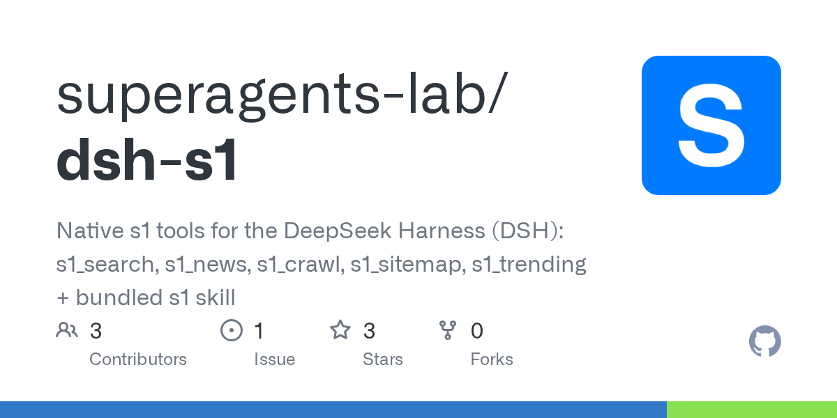 superagents-lab/dsh-s1 Screenshot preview