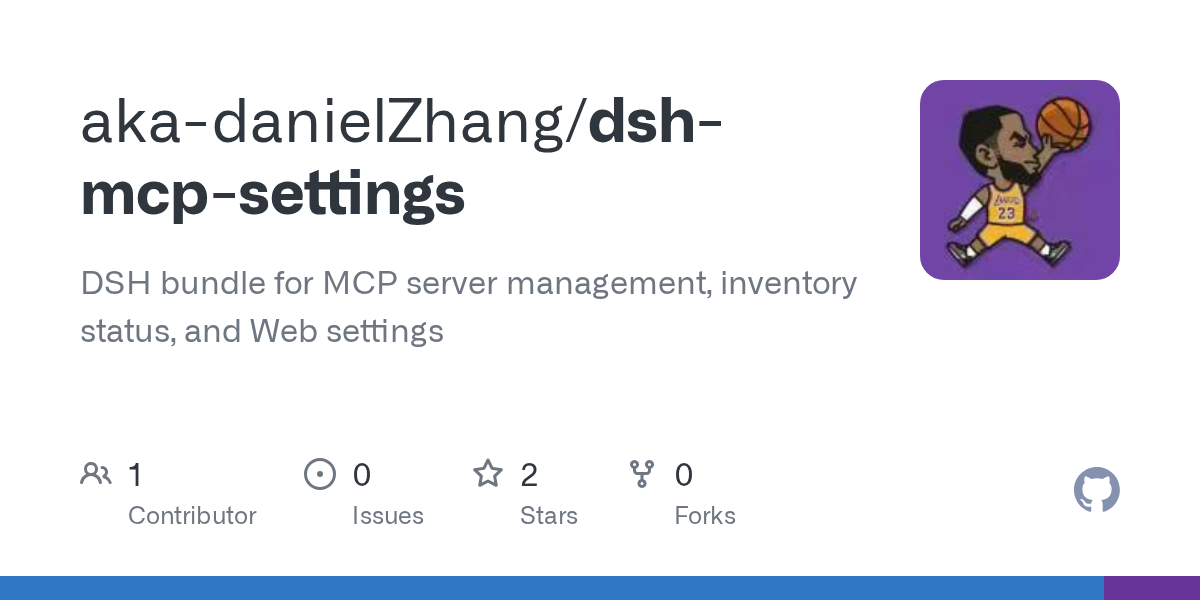 aka-danielZhang/dsh-mcp-settings Screenshot preview