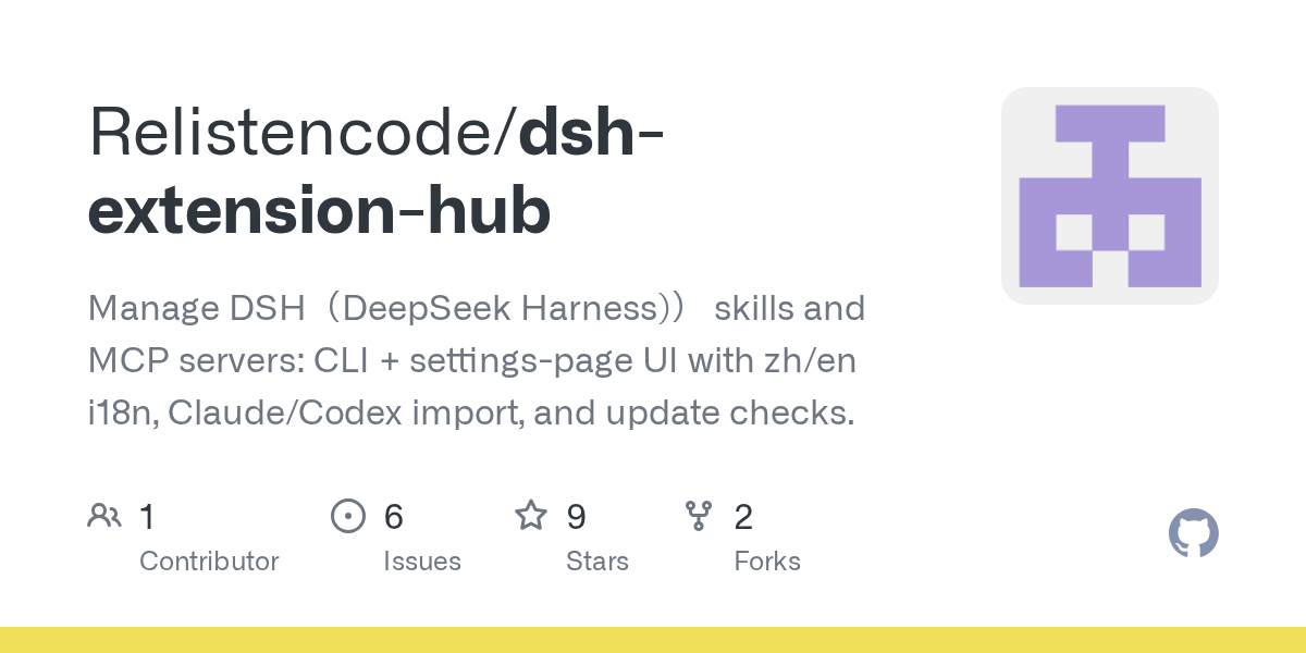 Relistencode/dsh-extension-hub Screenshot preview