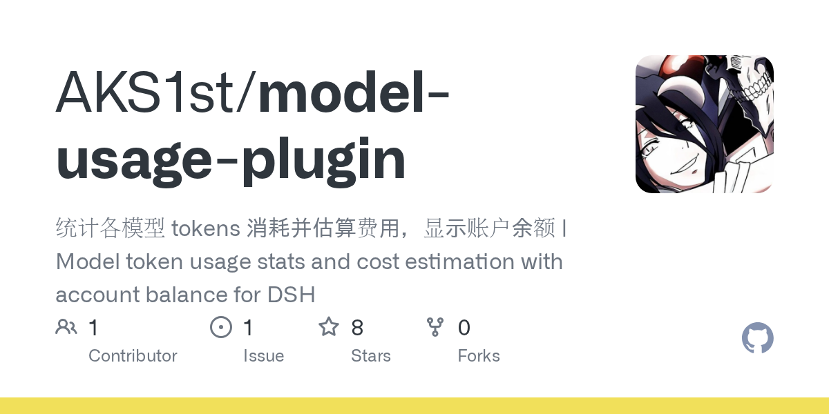 AKS1st/model-usage-plugin Screenshot preview