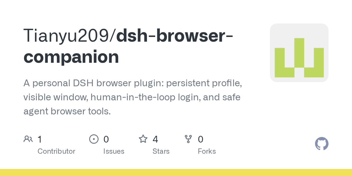 Tianyu209/dsh-browser-companion Screenshot preview
