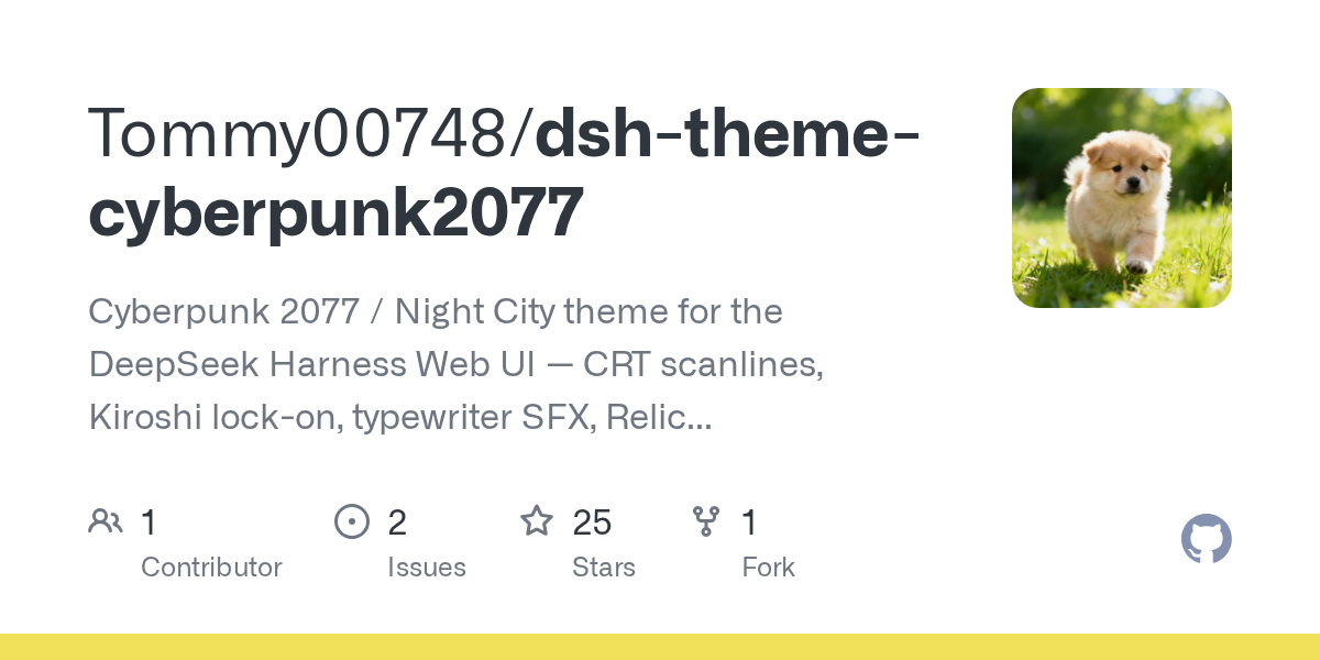 Tommy00748/dsh-theme-cyberpunk2077 Screenshot preview