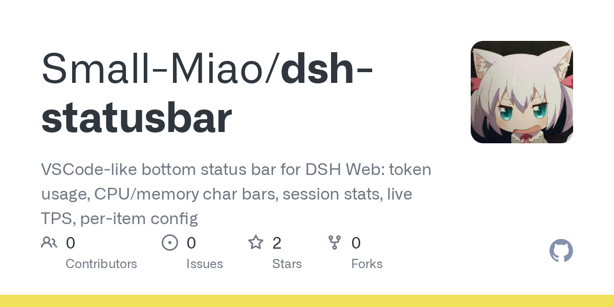 Small-Miao/dsh-statusbar Screenshot preview