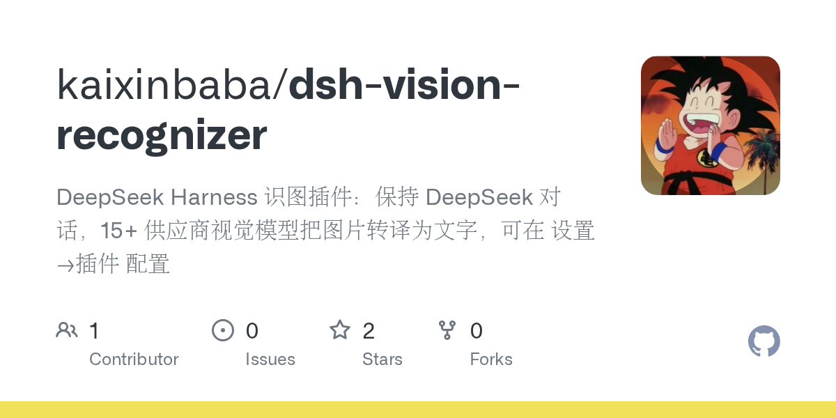 kaixinbaba/dsh-vision-recognizer Screenshot preview