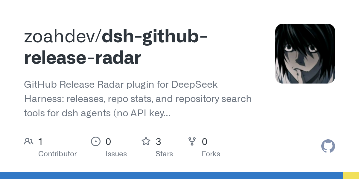 zoahdev/dsh-github-release-radar Screenshot preview