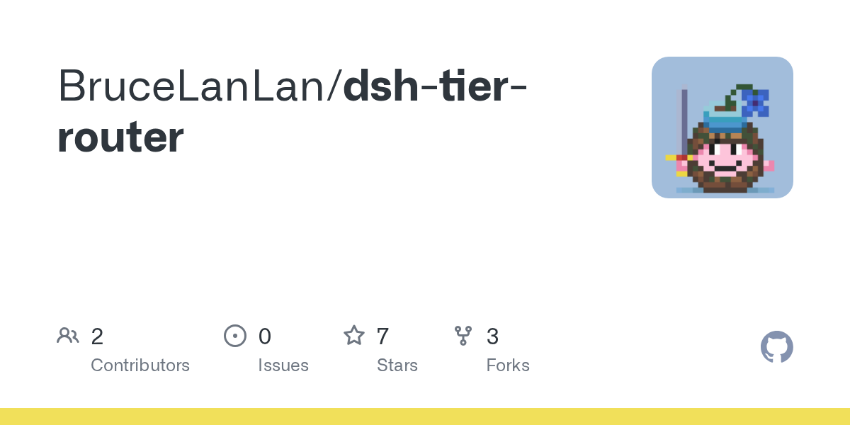 BruceLanLan/dsh-tier-router Screenshot preview